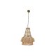 Taklampa Home ESPRIT Naturell Jute Metall 50 W 50,5 x 50,5 x 148