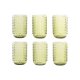 Glasset Home ESPRIT Grn Glas Med relief 420 ml (6 antal)