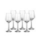 Set med vinglas Home ESPRIT Transparent Glas 265 ml (6 antal)