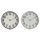 Vggklocka Home ESPRIT Svart Gr PVC 30 x 4 x 30 cm (2 antal)