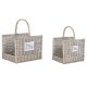Vedstll Home ESPRIT Naturell vide 47 x 35 x 54 cm