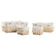 Tvttkorg Home ESPRIT Naturell vide Shabby Chic 36 x 25 x 16 cm
