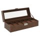 Smyckeskrin Home ESPRIT Brun Polyuretan Glas Tr MDF 30 x 10 x 8