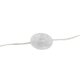 Golvlampa Home ESPRIT Transparent Silvrig 50 W 220 V 30 x 30 x 1