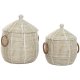 Korg - set Home ESPRIT Vit Naturell Sjgrs (2 Delar)