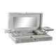 Smyckeskrin Home ESPRIT Silvrig Naturell Tr Aluminium 38 x 20 x