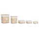 Tvttkorg Home ESPRIT Naturell vide Boho 47 x 35 x 55 cm 5 Delar