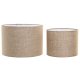 Lampskrm Home ESPRIT Ljusbrun Jute Metall 40 x 40 x 28 cm (2 an