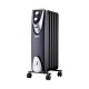 Vrmeelement EDM 07126 Black Edition Svart/Gr 1000 W