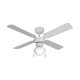 Takflkt med belysning EDM 33800 Caribe Vit 50 W