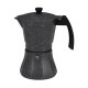 Italiensk Kaffepanna EDM Svart Aluminium 12 Csszk Induktionsh