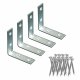 Stll fyrkantigt EDM 86086 an02 Stl 8 x 8 x 1,5 cm 4 antal