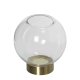 Vas Alexandra House Living Transparent Gyllene Glas 15 x 15 cm L
