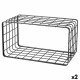 Flerfunktionell frvaring Inde Svart 34 x 19 x 18 cm Galler (2 a