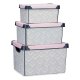 Set med stapelbara frvaringsldor Kipit Vibes Plast 29 x 23,5 x