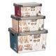Set med stapelbara frvaringsldor Kipit Vintage Plast Vintage