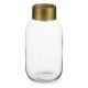 Vas Gift Decor V1224IP-T V1224IP-T Transparent Gyllene Glas Slt