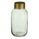Vas Slt Gyllene Grn Glas (11,5 x 24 x 11,5 cm)