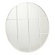 Vggspegel Rund Metall Vit (100 x 2,5 x 100 cm)