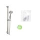 Duschset Berilo 168 Vit Silvrig Metall