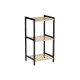 Badrumshyllor Berilo WR5503-3-464 Svart Naturell 35 x 30 x 70 cm
