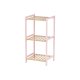 Badrumshyllor Berilo WR5503-3-468 Rosa Naturell 35 x 30 x 70 cm