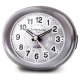 Analog Vckarklocka Timemark Silvrig LED Ljus Tyst Snooze Nattl