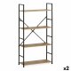 Bokhylla Confortime 4 Hyllor Metall 58,6 x 23,5 x 112 cm (2 anta