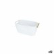 Multifunktionell korg Confortime Vit Tr Plast 27 x 14,5 x 12 cm