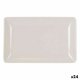 Snacksbricka La Mediterrnea Melamin Vit Glans 20 x 13 x 2 cm (2