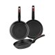 Stekpanna Monix M249001 Svart Plast 3 Delar