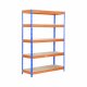 Bokhylla Simon Rack Bricoforte 1206-5 5 Hyllor 1500 kg 200 x 120