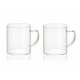 Set med 2 muggar Andrea House ms19209 Transparent Glas 300 ml 2