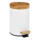 Pedalhink Andrea House Vit Matt Metall Bambu 3 L ( 17 x 26 cm)