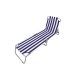 Marbueno Hopfllbar Solstol Stl Bl och Vit Randig Strand och P
