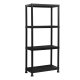 Marbueno Hylla 4 Hyllor Plast Svart 61x31x131 cm Trdgrd 10537