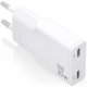 Vggladdare Aisens AISENS ASCH-30W2P048-W Vit 30 W