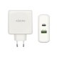 USB-laddare och vgg Aisens PD 3.0 USB-C 48 W Vit