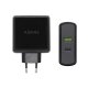 USB-laddare och vgg Aisens PD 3.0 USB-C 48 W Svart