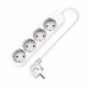 Ellist 4 Tomas-uttag utan brytare TM Electron (1,5 m)