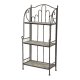 Bokhylla Stuttgart Brun Metall 58 x 32 x 125 cm