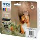 Original Bl�ckpatron Epson Multipack 378 Gul Svart Turkos Magent