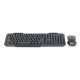 Tangentbord och Mus GEMBIRD KBS-WM-02 Svart Svartvit QWERTY Qwer