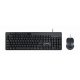 Tangentbord och Mus GEMBIRD KBS-UM-04 Svart Svartvit QWERTY Qwer