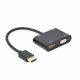 Adapter HDMI till VGA GEMBIRD A-HDMIM-HDMIFVGAF-01 (1 antal)