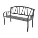 Bnk med ryggstd Antracitgr Jrn (123 X 53 X 86 cm)
