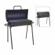 Kolgrill med ben Svart 33 x 63 x 89 cm Rund