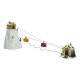 Julgranskula Snowy Adventures Varmvit LED Ljus Musik Scen