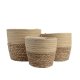 Korg - set Decoris Jute (20 x 20 x 17 cm) (3 antal)