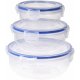 Lunchldor, set Excellent Houseware 024000670 Plast Rund 400 ml